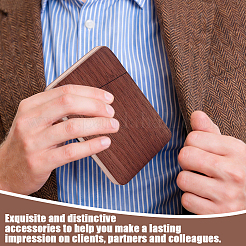 Walnut Wood Slim Card Holder&nbsp;CON-WH0095-218