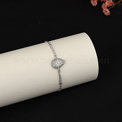 Elegant Brass Teardrop Link Bracelets&nbsp;DG0547-2