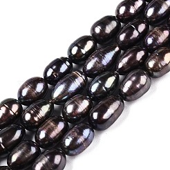 Natural Cultured Freshwater Pearl Beads Strands&nbsp;PEAR-N012-07T