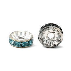 Brass Rhinestone Spacer Beads&nbsp;RB-A014-Z10mm-S