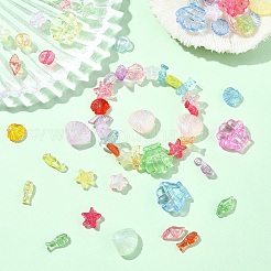 DIY Sea Animal Transparent Acrylic Beaded Bracelets Jewelry Making Kits&nbsp;DIY-YW0010-61