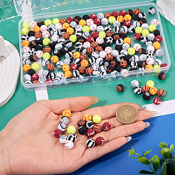 220Pcs 11 Styles Handmade 8 Ball Polymer Clay Beads&nbsp;CLAY-TA0001-88