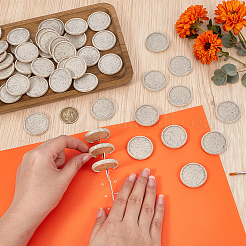 Wheat Straw Mushroom Hole Loose Leaf Ring Round Binder Discs&nbsp;FIND-WH0366-315A