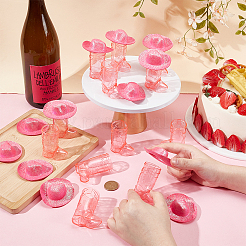 12Pcs Cowboy Boots Shape Plastic Wine Glasses&nbsp;DIY-UN0008-28