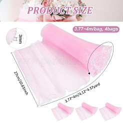 4 Bags Polyester Flower Bouquet Wrapping Mesh Paper&nbsp;ORIB-BC0001-11