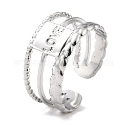 Non-Tarnish 304 Stainless Steel Finger Rings&nbsp;RJEW-L102-37P