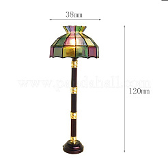 1:12 Dollhouse Mini LED Color Floor Lamp Battery Version&nbsp;PW-WG69177-01