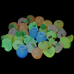 30Pcs 10 Styles Luminous Resin Cabochons&nbsp;CRES-SC0003-18