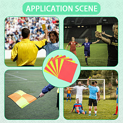 2Pcs PVC Plastic Football Referee Card&nbsp;AJEW-WH20121-16