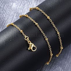 Brass Satellite Chains Necklaces for Women&nbsp;NJEW-D302-61G