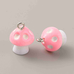 Opaque Resin Pendants&nbsp;RESI-WH0035-13F