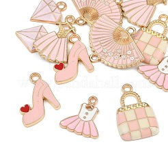 12Pcs 6 Styles Alloy Pendants&nbsp;ENAM-FP0003-12