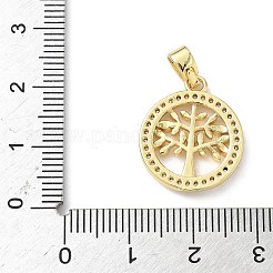 Brass Micro Pave Cubic Zirconia Pendants&nbsp;KK-S337-06G-A