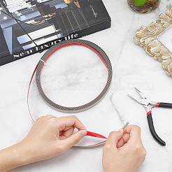 201 Stainless Steel Self-Adhesive Flexible Molding Trim&nbsp;FIND-WH0021-49A-P