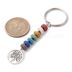 Tree of Life Tibetan Style Alloy Pendant Keychain&nbsp;KEYC-JKC00682
