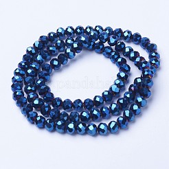 Electroplate Transparent Glass Beads Strands&nbsp;EGLA-A034-T2mm-UA02