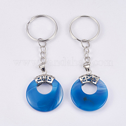 Natural Agate Keychain&nbsp;KEYC-P041-D14