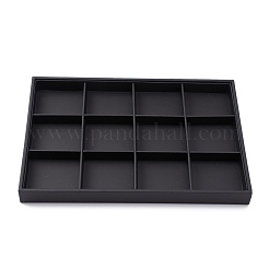 Stackable Wood Display Trays Covered By Black Leatherette&nbsp;PCT106