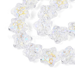 Electroplate Transparent Glass Beads Strands&nbsp;EGLA-N020-02