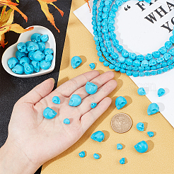 3 Sizes Dyed Synthetic Turquoise Beads Strands&nbsp;G-AR0004-83