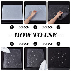 6 Sheets Hotfix Glass Rhinestone&nbsp;DIY-CP0013-86