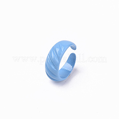 Spray Painted Alloy Cuff Rings&nbsp;RJEW-T011-33E-RS