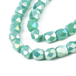 Electroplate Glass Beads Strands&nbsp;EGLA-N002-13-A07