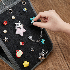 Felt Shoe Charms Collection Binder Calendar Book&nbsp;AJEW-WH0270-481