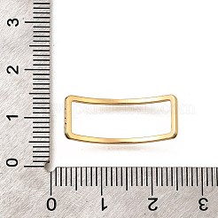Brass Open Back Bezel Link Rings&nbsp;KK-B152-08A-G