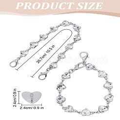 1Pc Zice Alloy Heart Link Chain Mobile Straps&nbsp;HJEW-LP0001-14