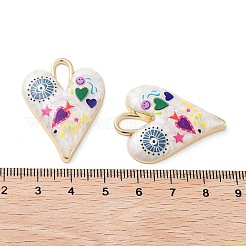 Rack Plating Alloy Enamel Pendants&nbsp;FIND-C050-09G