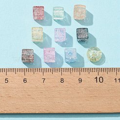 155Pcs 10 Style Transparent Crackle Glass Beads&nbsp;GLAA-FS0001-47