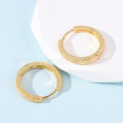 Round Ring Brass Hoop Earrings&nbsp;EJEW-F384-08G