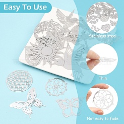 15Pcs 15 Styles 201 Stainless Steel Links Connector Charms&nbsp;STAS-YW0011-13