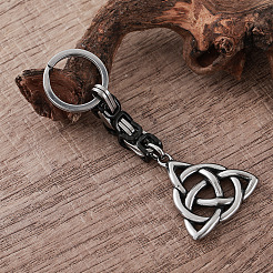 304 Stainless Steel Triqueta Keychains&nbsp;LS-GS1230