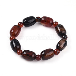 Natural Agate BeadStretch Bracelets&nbsp;G-P570-01L