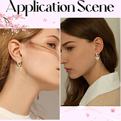 Brass Micro Pave Clear Cubic Zirconia Earring Sets&nbsp;EJEW-BBC0001-85