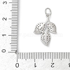 Brass Micro Pave Cubic Zirconia Pendants&nbsp;KK-U062-25P