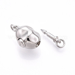 925 Sterling Silver Box Clasps&nbsp;STER-T007-136P