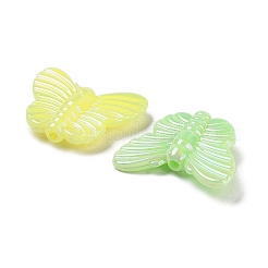 UV Plating Rainbow Iridescent Acrylic Beads&nbsp;OACR-F009-03
