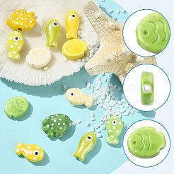 12Pcs 11 Styles Handmade Porcelain Beads&nbsp;PORC-FS0010-62