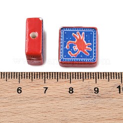 Printed Handmade Porcelain Beads&nbsp;PORC-G016-04L