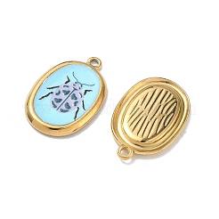 304 Stainless Steel Enamel Pendants&nbsp;STAS-K295-53G-03