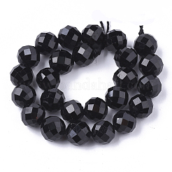 Natural Black Tourmaline Beads Strands&nbsp;G-S345-6mm-002