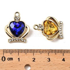 UV Plating Alloy Rhinestone Pendants&nbsp;FIND-A054-03G