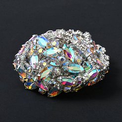 Rhinestone Cup Chain&nbsp;OCOR-WH0073-52B