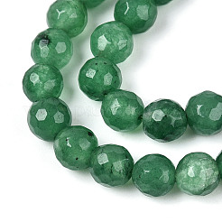 Dyed Natural White Jade Beads Strands&nbsp;G-T139-6mm-60-19
