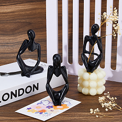 3Pcs 3 Styles Resin Abstract Thinker Display Decorations&nbsp;AJEW-WH0270-623A