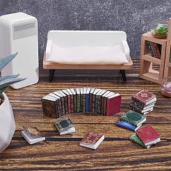 16 Sets 8 Styles Paper Book for Dollhouses&nbsp;AJEW-WR0004-11