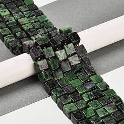 Natural Ruby in Zoisite Beads Strands&nbsp;G-G053-B01-01